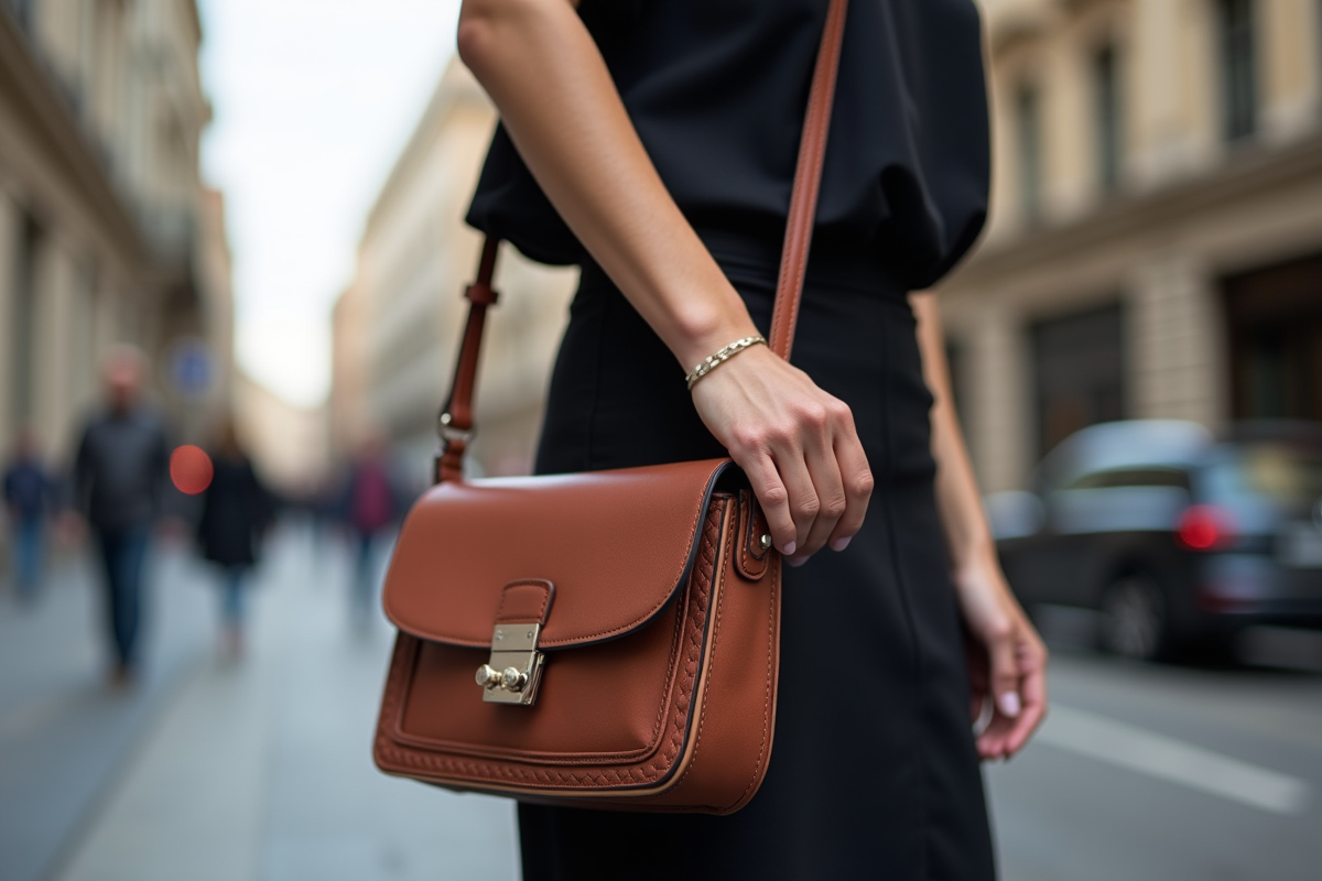 Position idéale pour accrocher un sac à bandoulière et optimiser le confort
